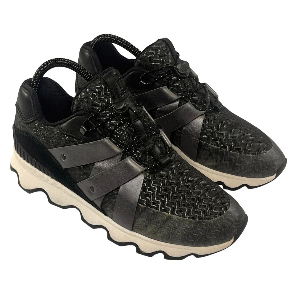 SOREL Kinetic Speed Trainers Womens 8.5 Black‎ Fashion Athletic Shoes Sneakers